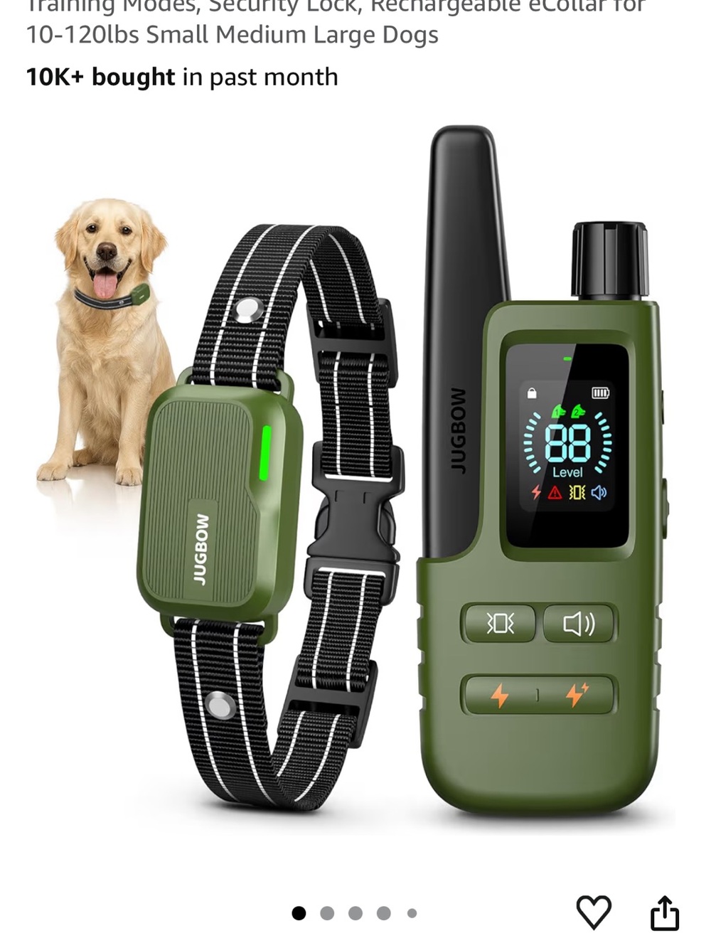 Brand new JUGBOW Rechargeable Dog Training Collar & Remote